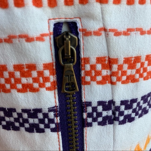 •Trina Turk• Beatrix Woven Moto Zip Jacket-Size 6 - Picture 7 of 11
